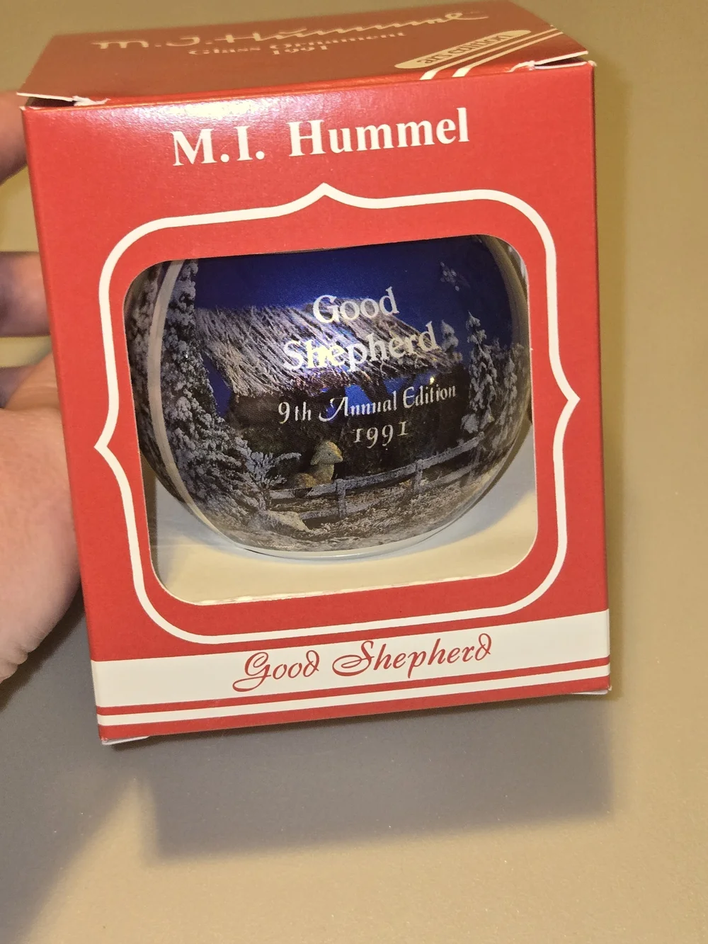 Vintage M.I. Hummel Good Shepherd Ornament